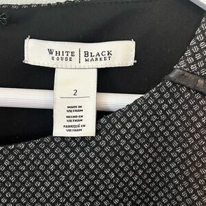 White House Black Market Black and White Dress